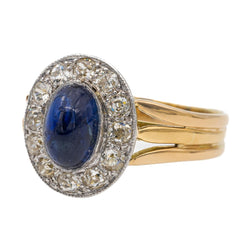 Bague Or jaune Saphir - Castafiore