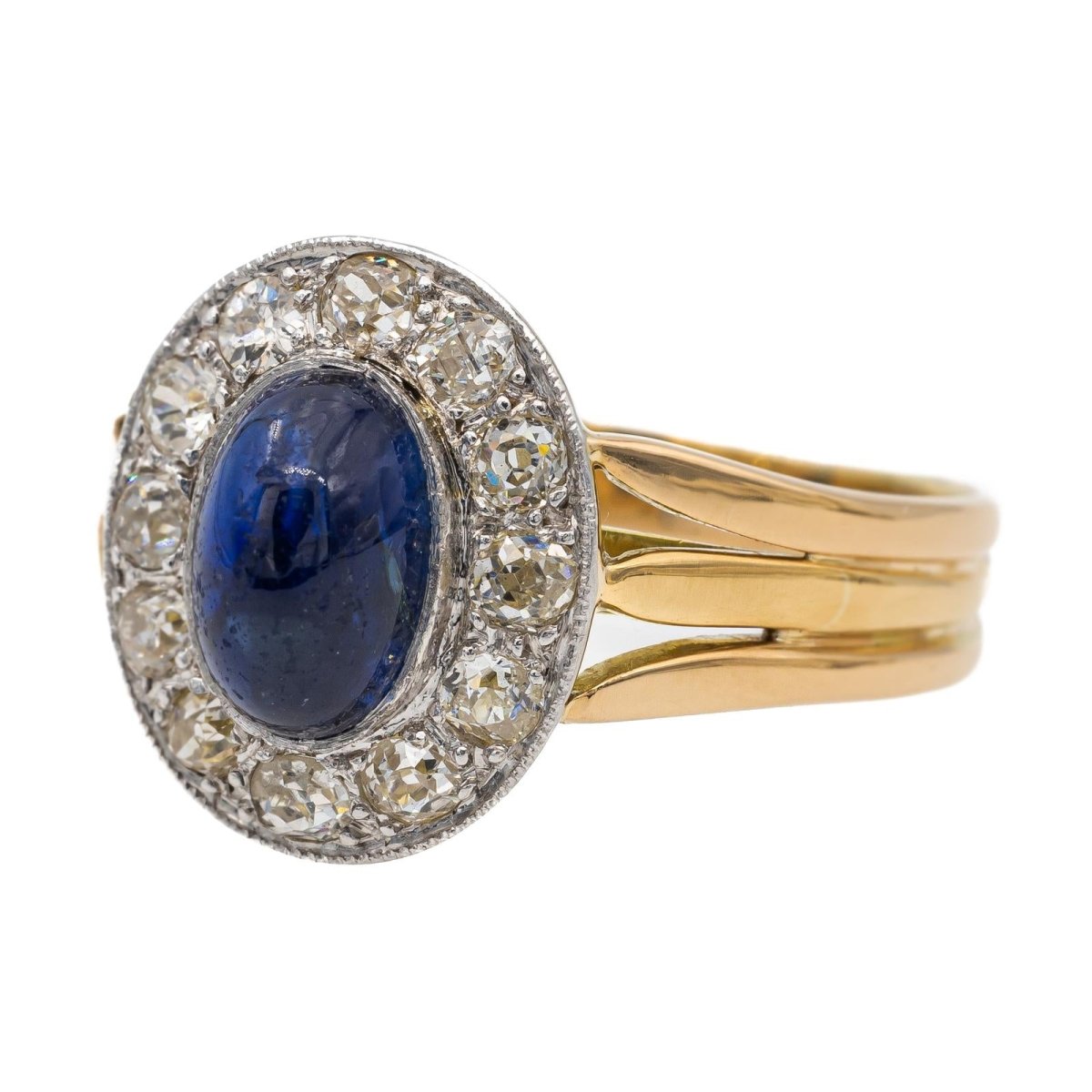 Bague Or jaune Saphir - Castafiore