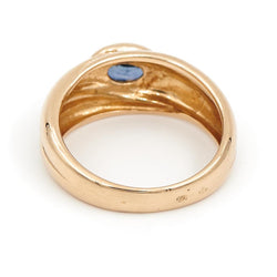Bague Or jaune Saphir - Castafiore