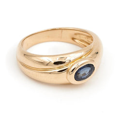 Bague Or jaune Saphir - Castafiore