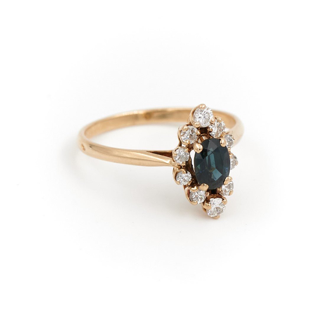 Bague Or jaune Saphir - Castafiore