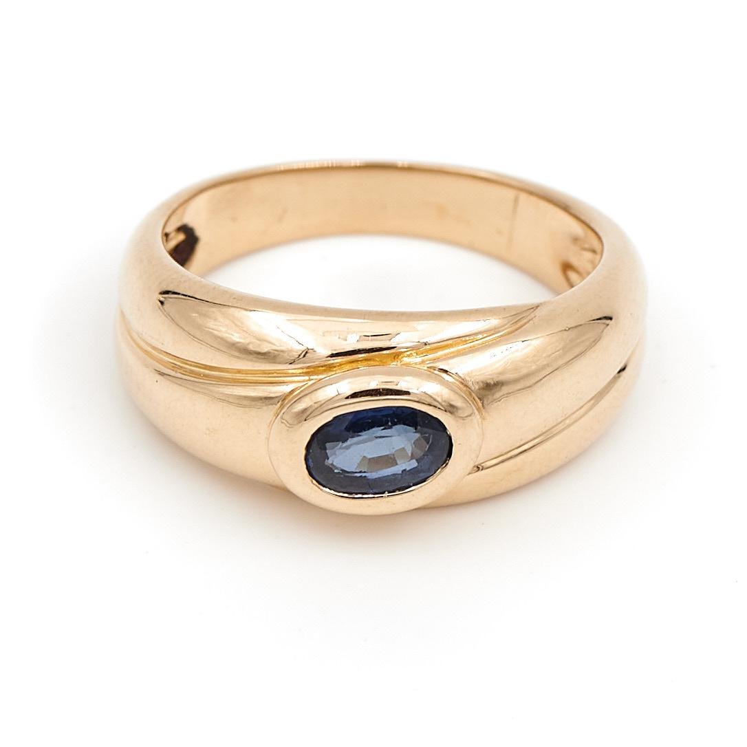 Bague Or jaune Saphir - Castafiore