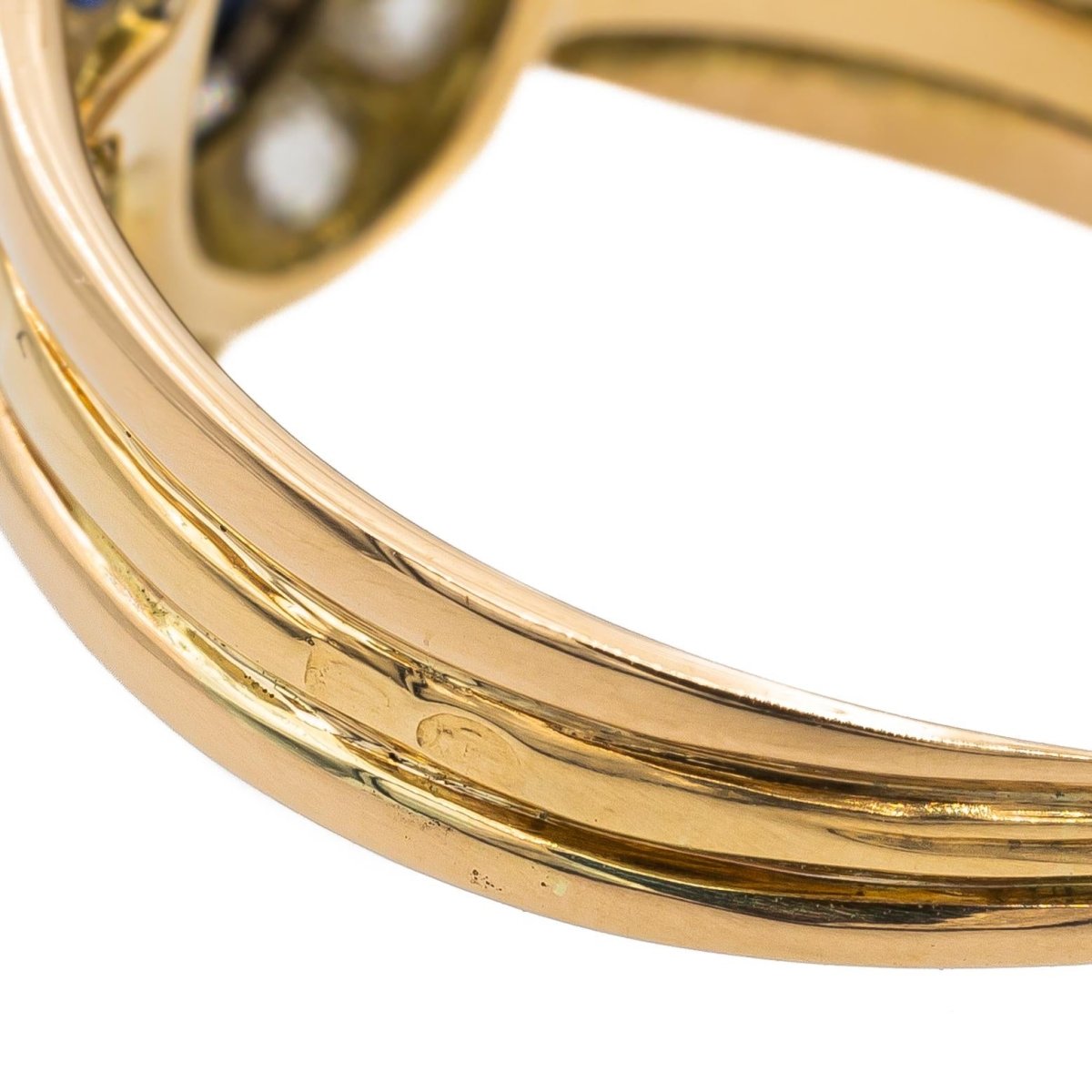 Bague Or jaune Saphir - Castafiore