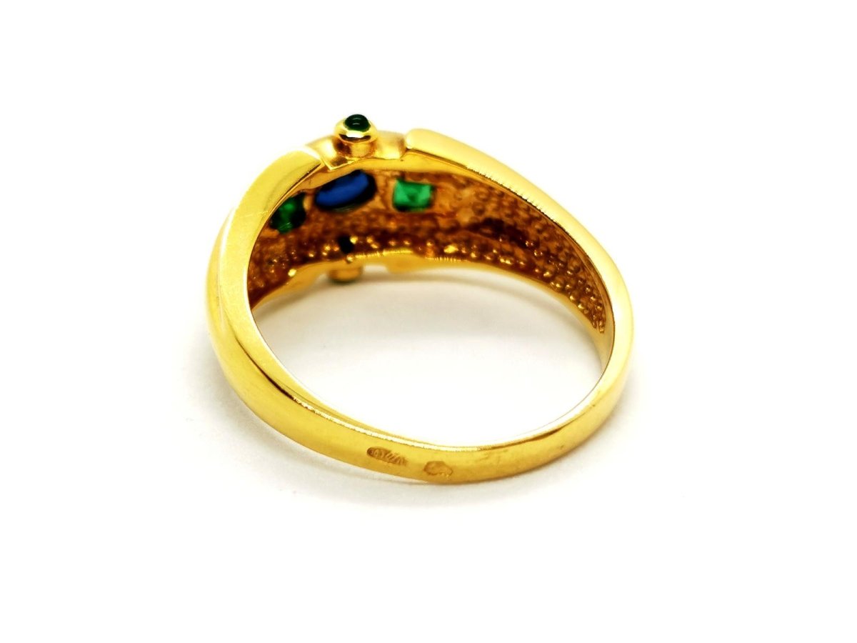 Bague Or jaune Saphir - Castafiore