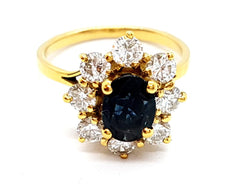 Bague Or jaune Saphir - Castafiore