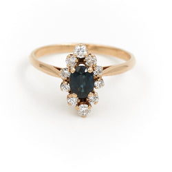 Bague Or jaune Saphir - Castafiore