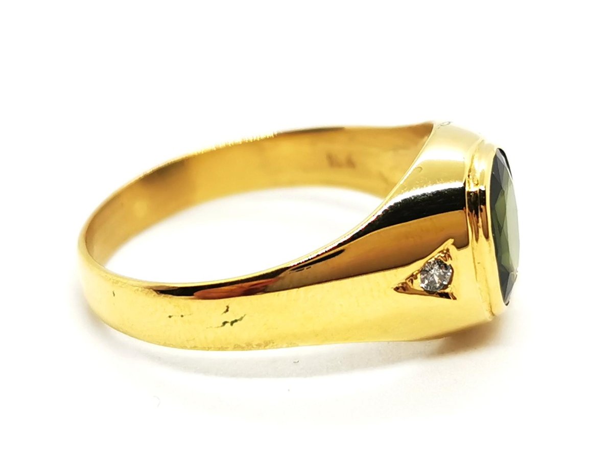 Bague Or jaune Saphir - Castafiore