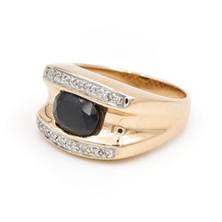 Bague Or jaune Saphir - Castafiore