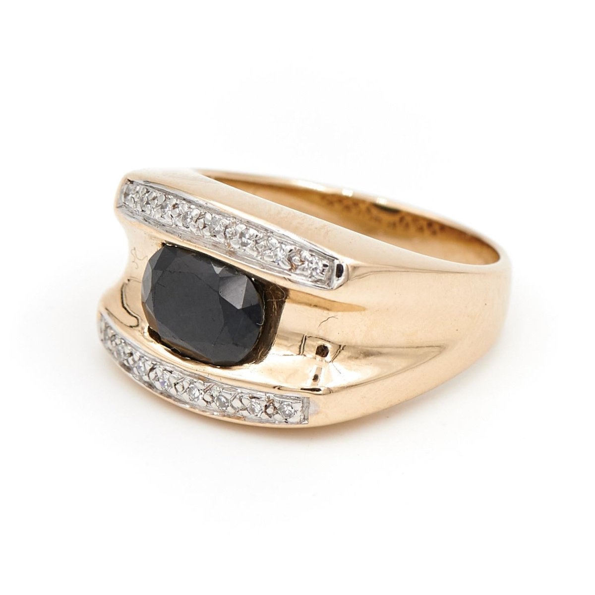 Bague Or jaune Saphir - Castafiore