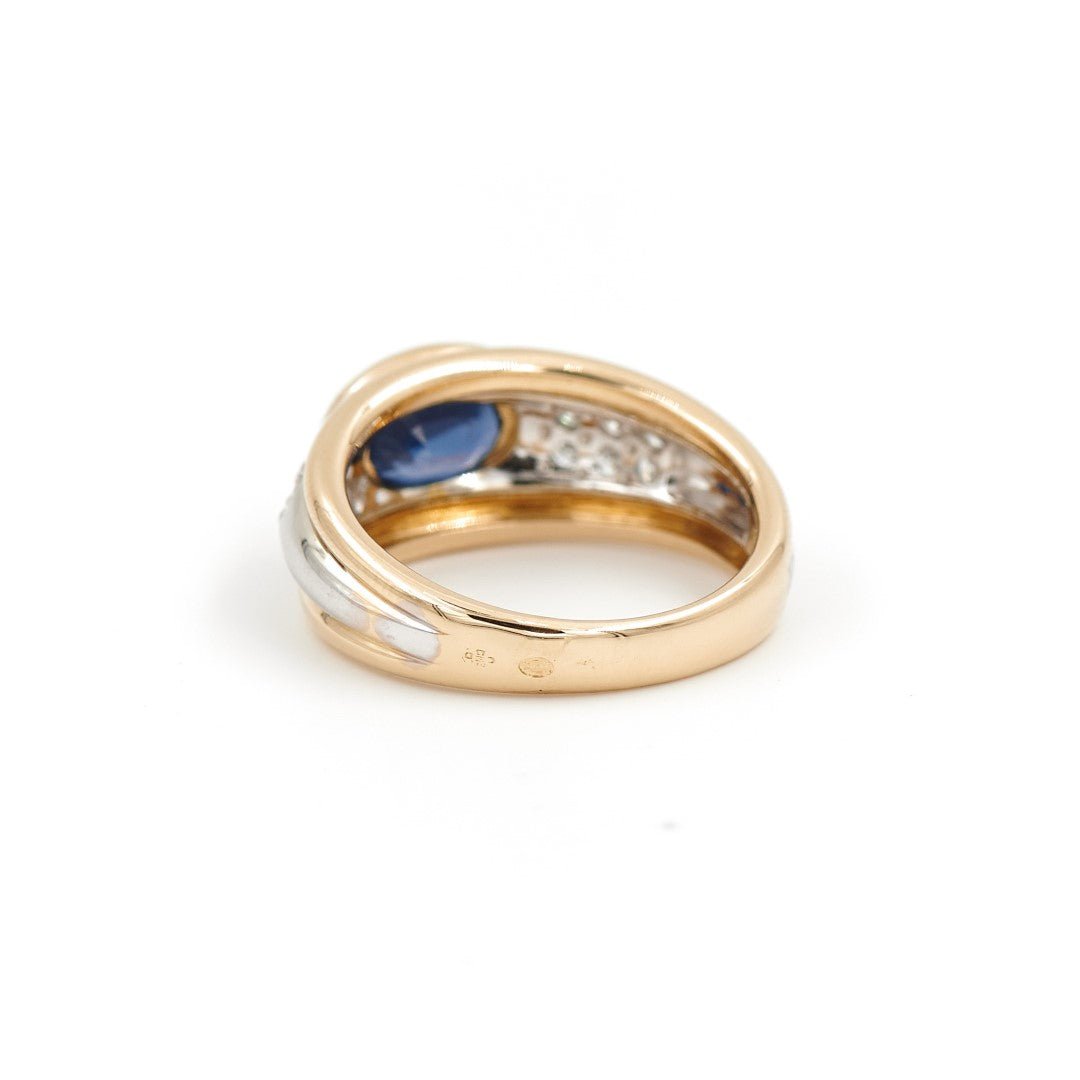 Bague Or jaune Saphir - Castafiore