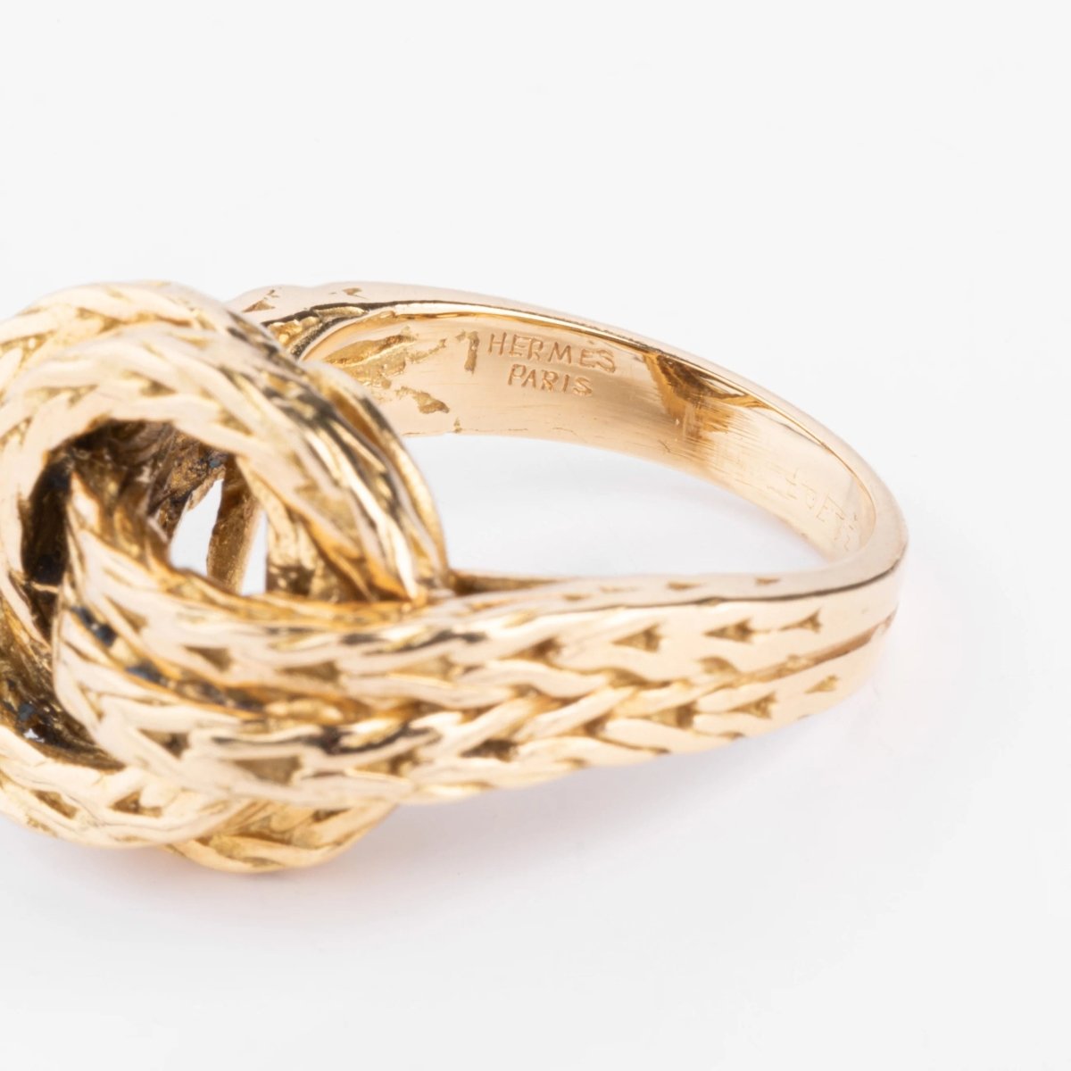 Bague or jaune signé Hermès collection Vendôme - Castafiore