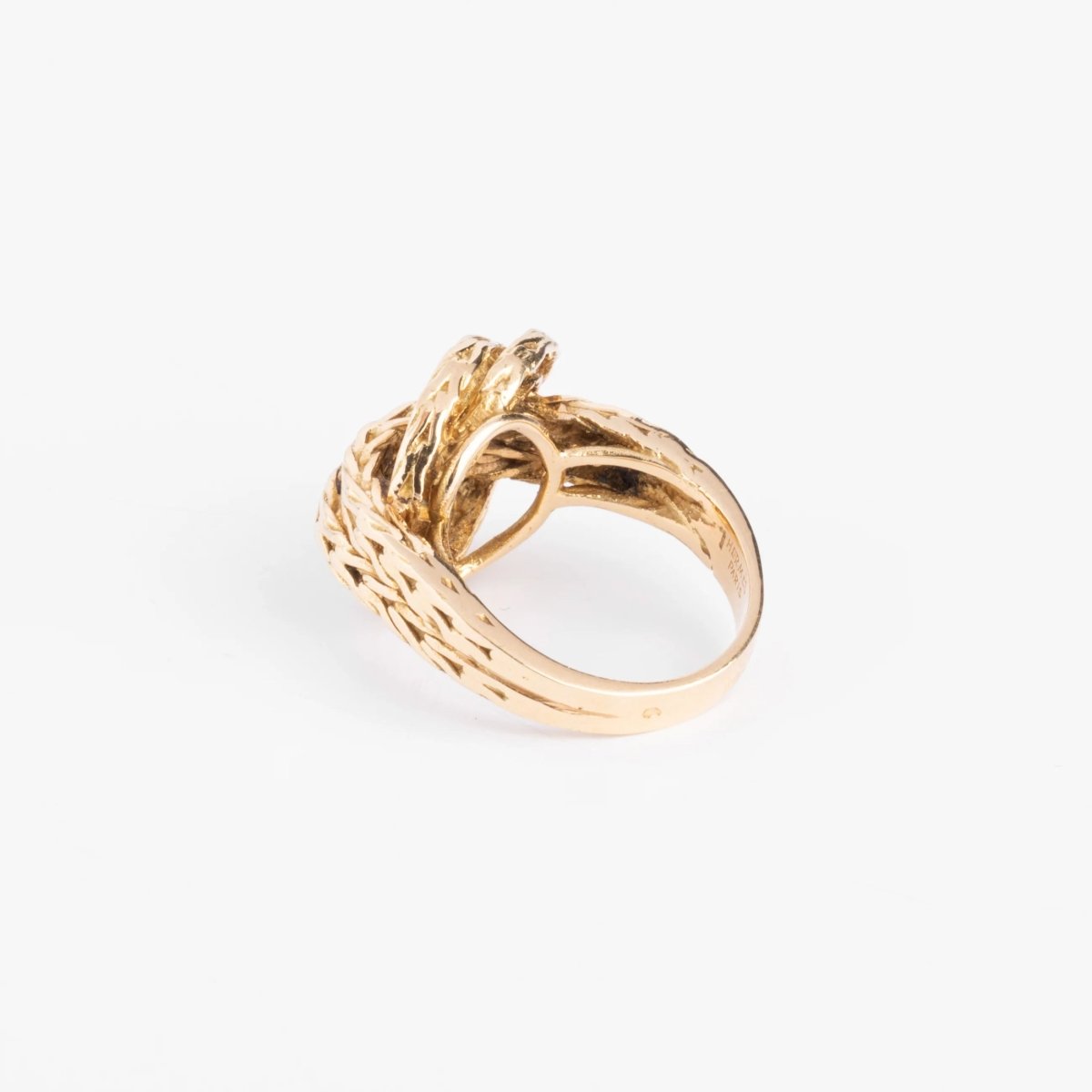 Bague or jaune signé Hermès collection Vendôme - Castafiore