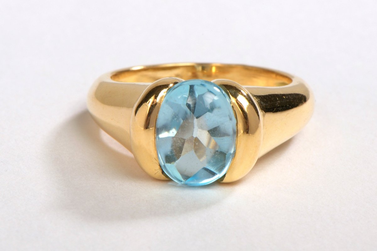 Bague Or jaune Topaze - Castafiore