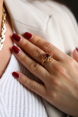 Bague Or jaune Tourmaline - Castafiore