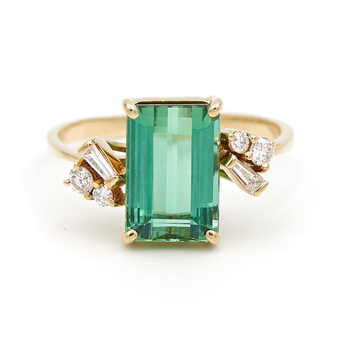 Bague Or jaune Tourmaline - Castafiore