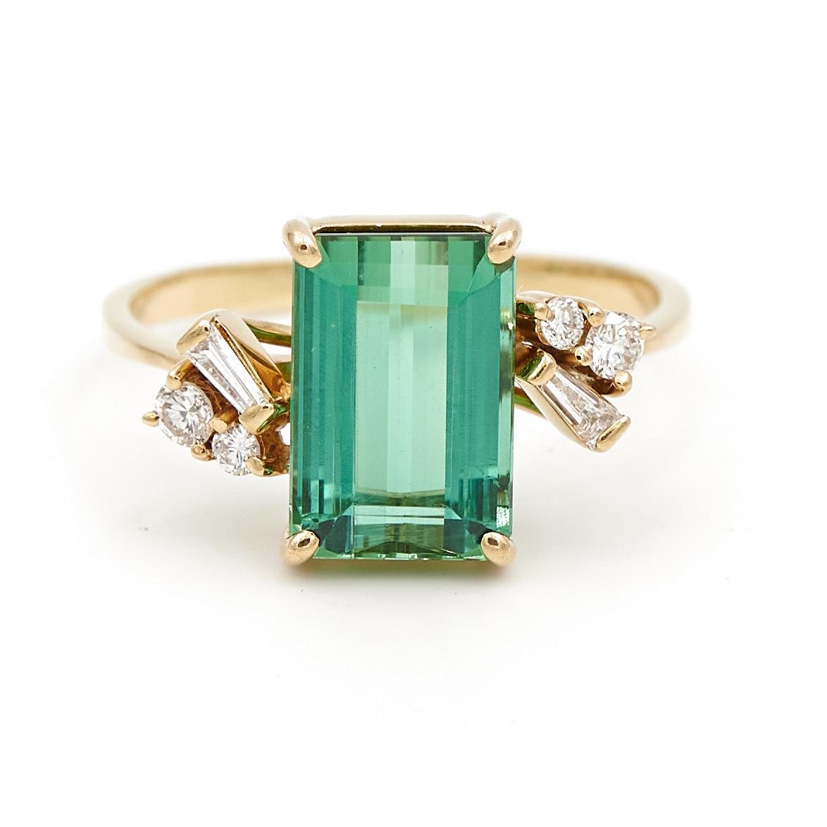 Bague Or jaune Tourmaline - Castafiore