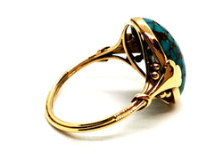 Bague Or jaune Turquoise - Castafiore