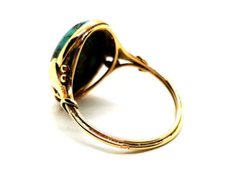 Bague Or jaune Turquoise - Castafiore