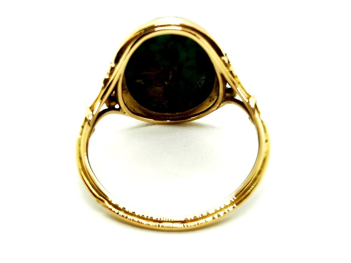 Bague Or jaune Turquoise - Castafiore