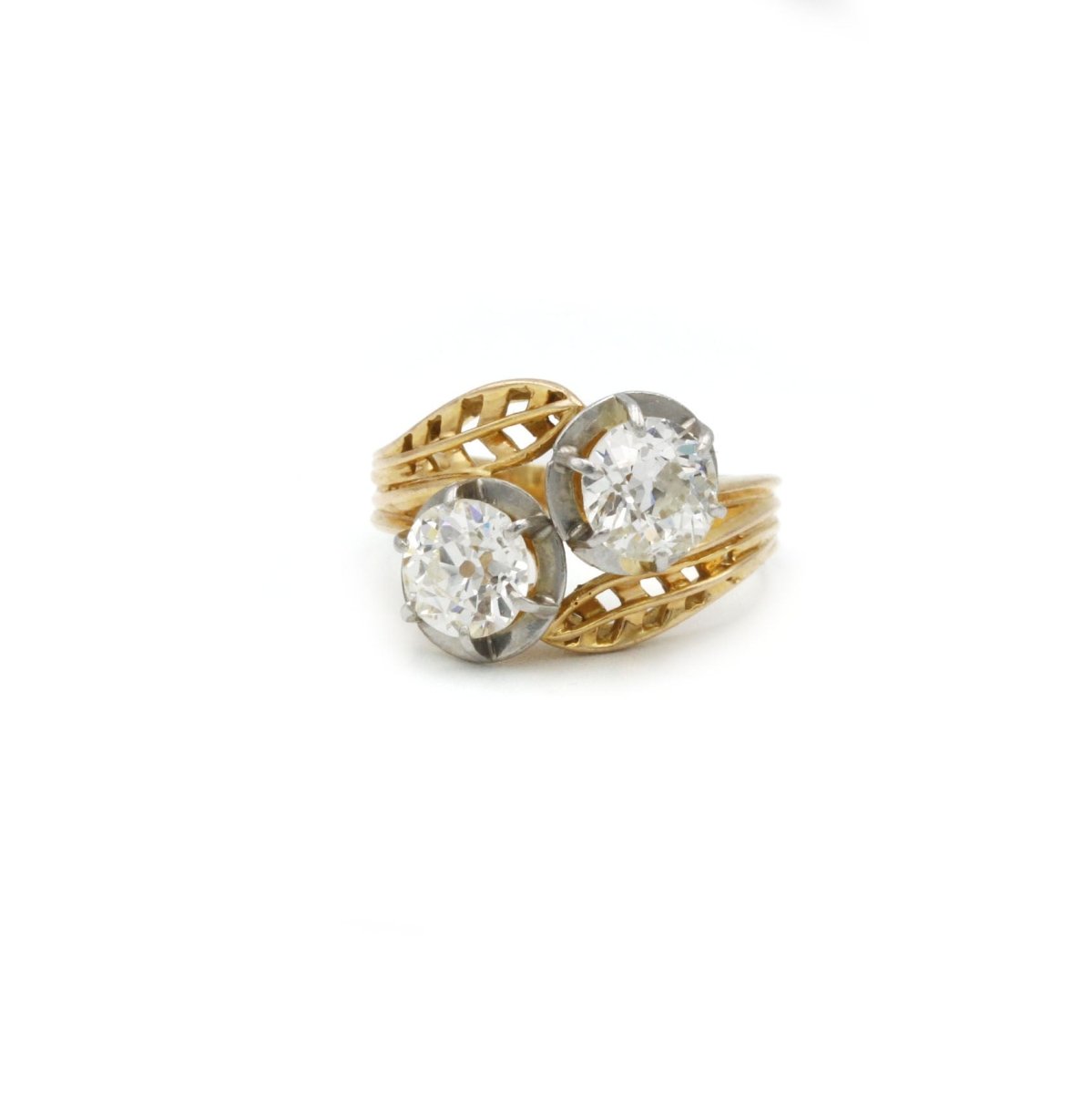 Bague - Or, Platine & diamants - Castafiore