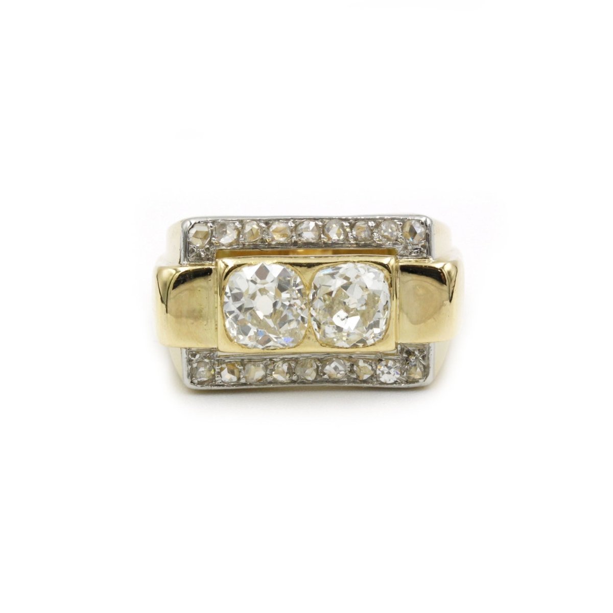 Bague - Or, Platine et Diamants - Castafiore