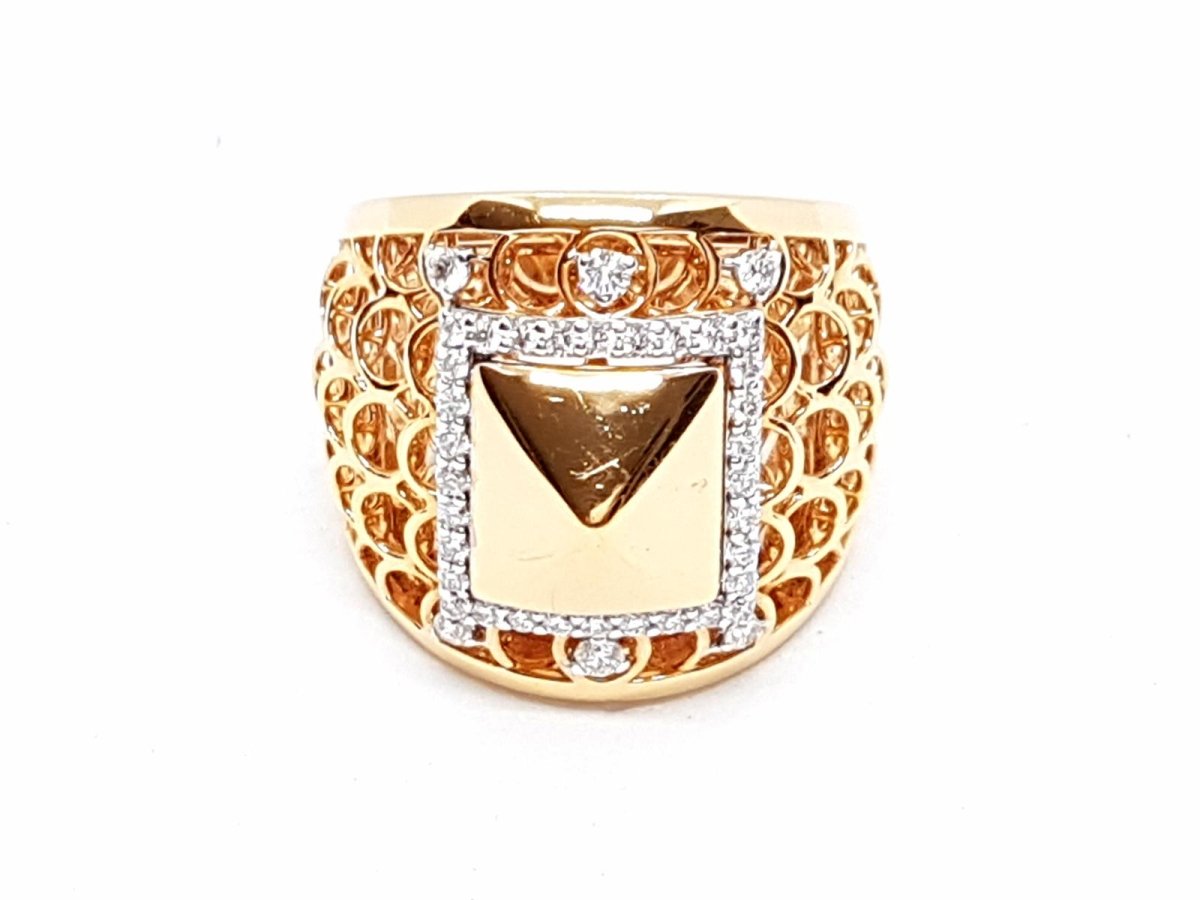 Bague Or rose Diamant - Castafiore