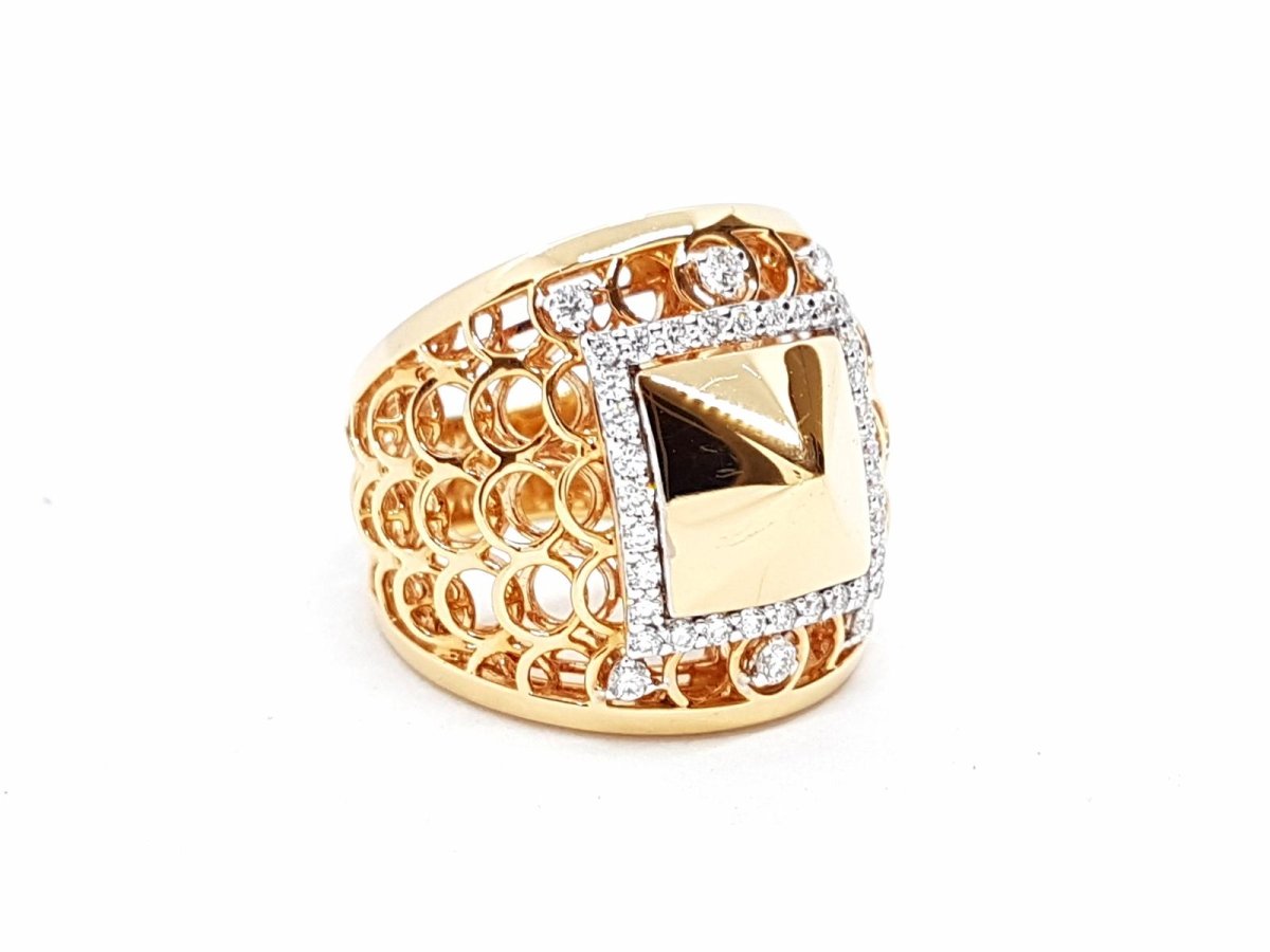 Bague Or rose Diamant - Castafiore