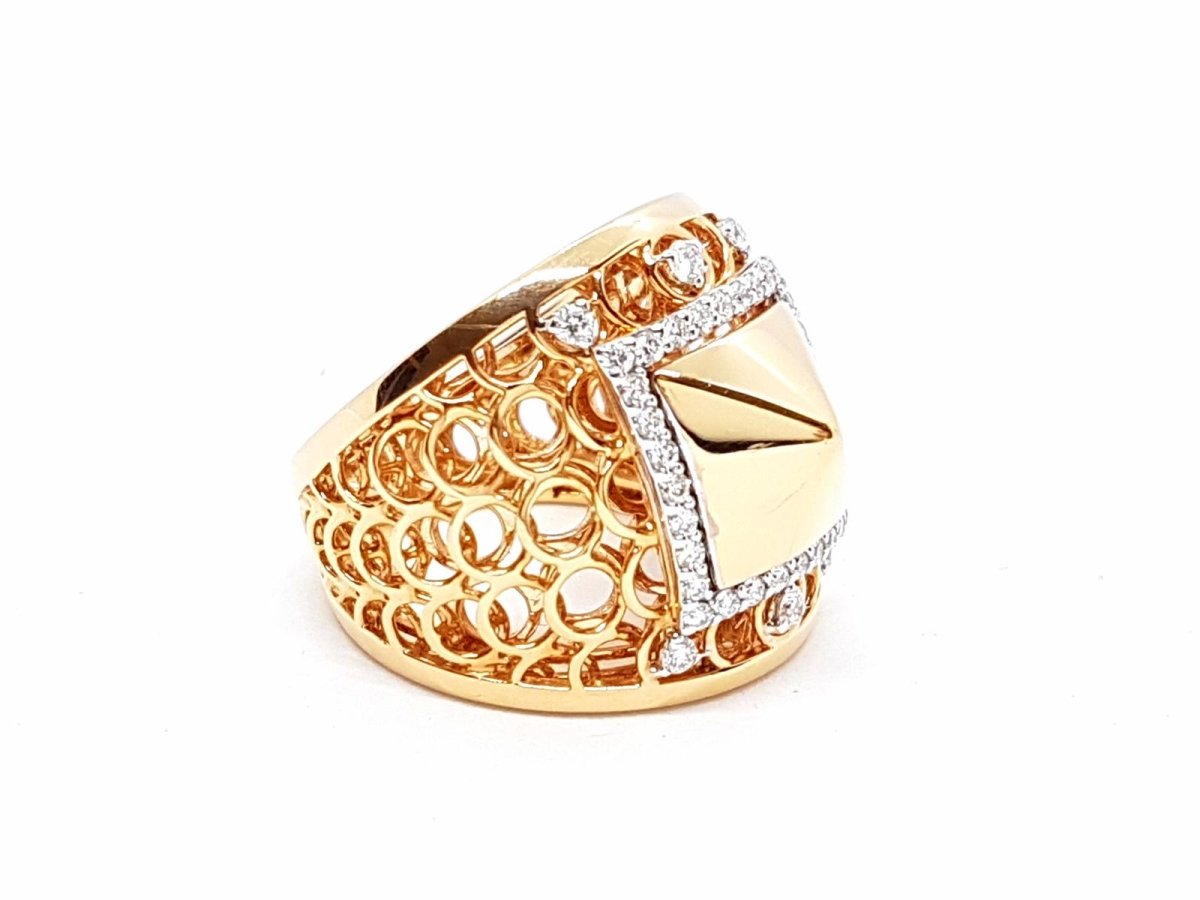 Bague Or rose Diamant - Castafiore