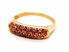 Bague Or rose Saphir - Castafiore