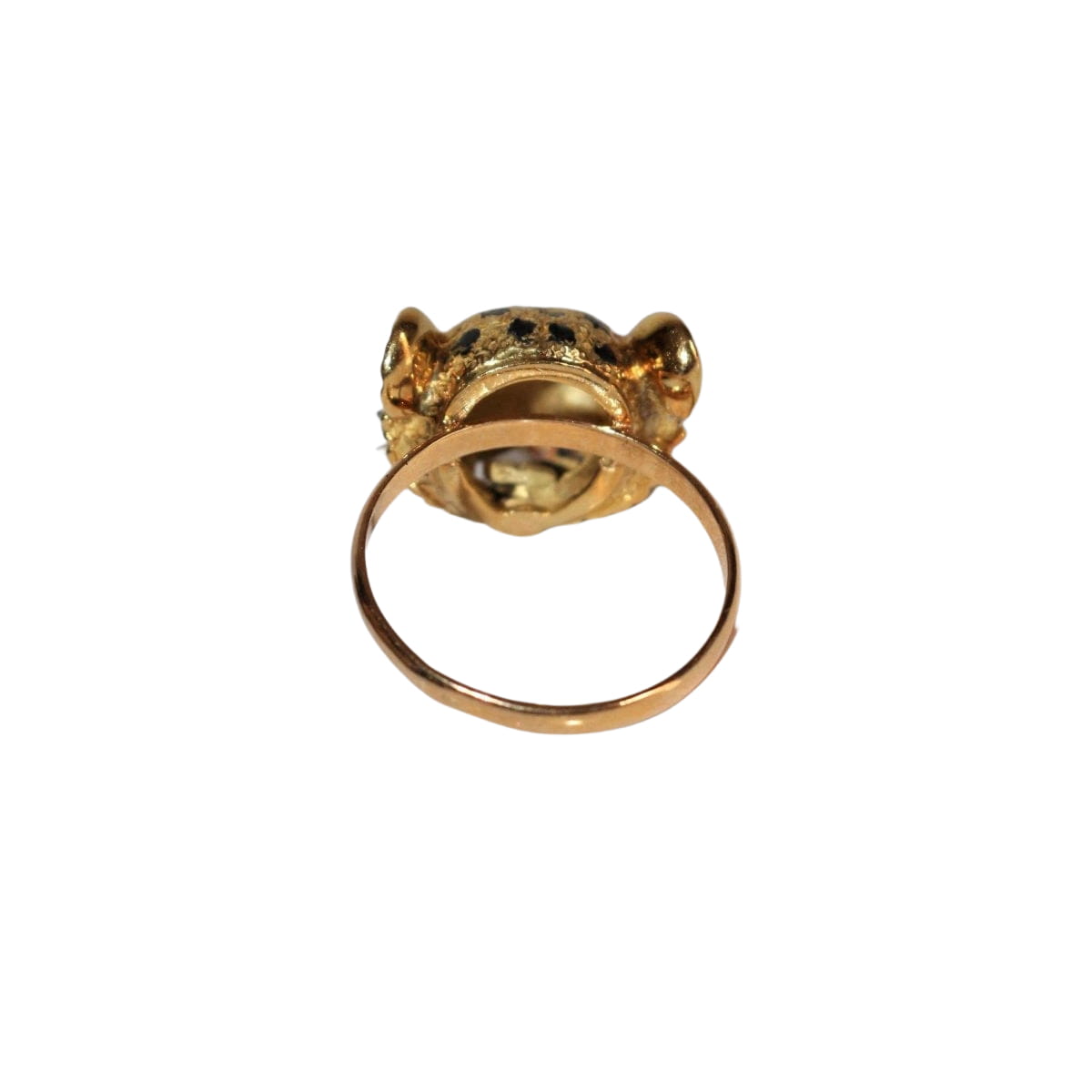 Bague Panthère Or jaune et émail - Castafiore