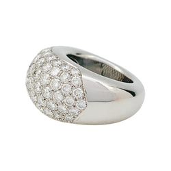 Bague pavage en or blanc, diamants - Castafiore