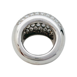 Bague pavage en or blanc, diamants - Castafiore