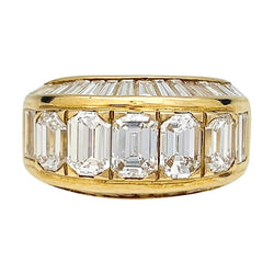 Bague pavage en or jaune et diamants - Castafiore