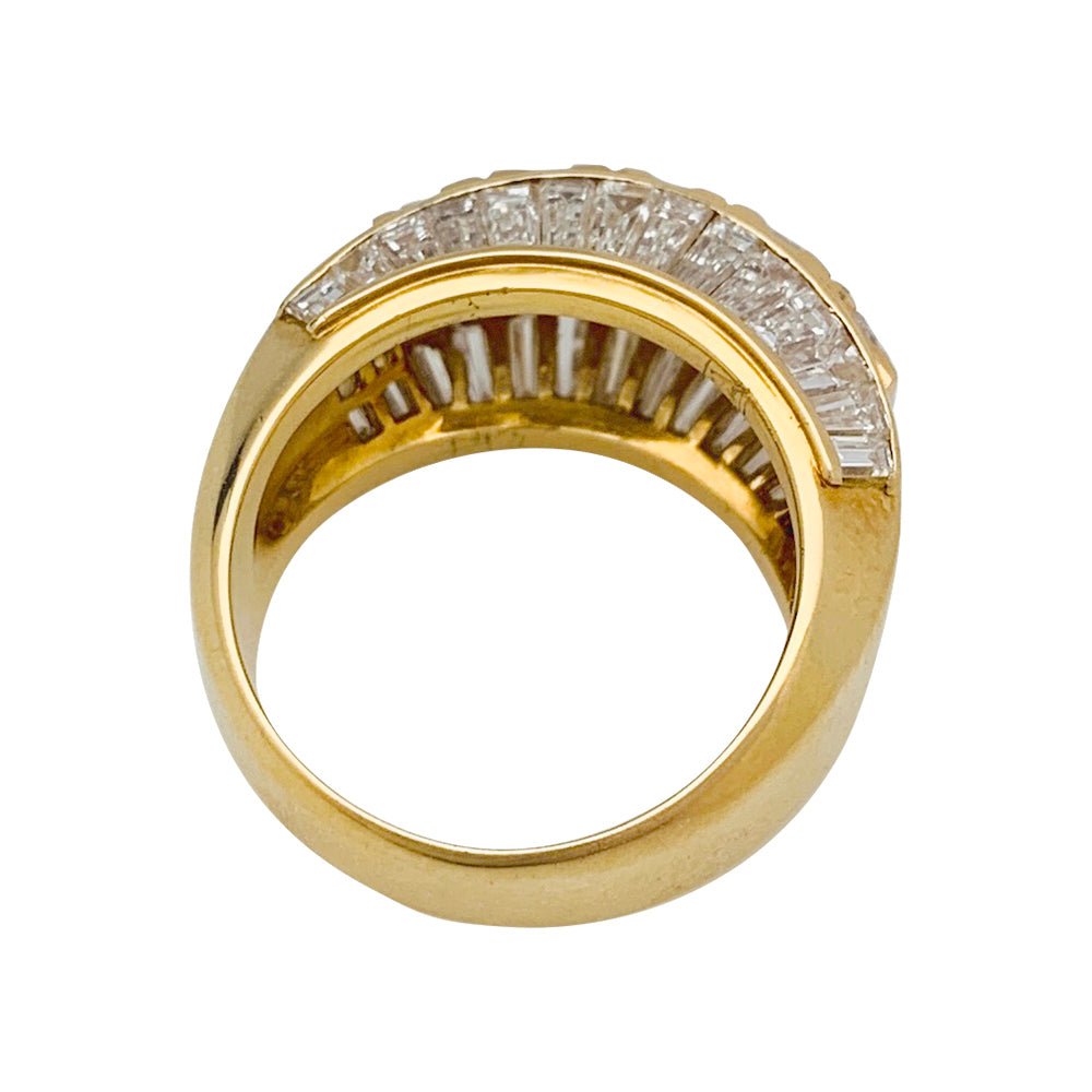 Bague pavage en or jaune et diamants - Castafiore