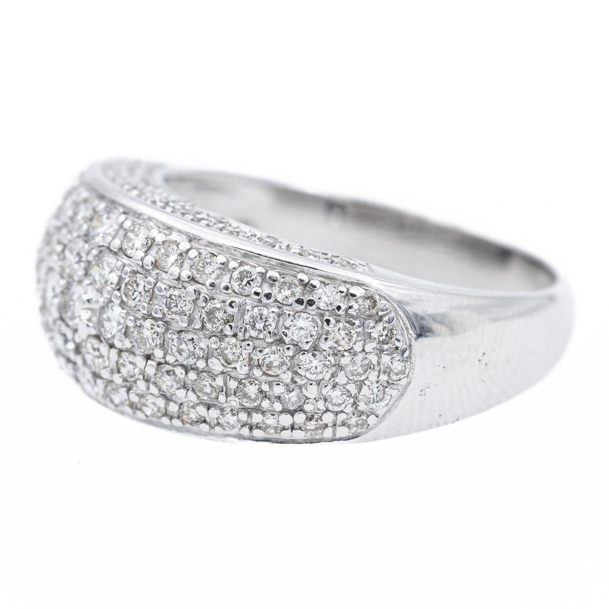 Bague Pavée diamants en or blanc - Castafiore