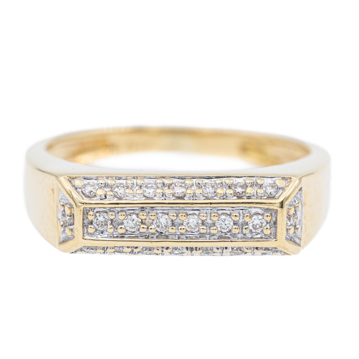 Bague Pavée diamants en or jaune - Castafiore