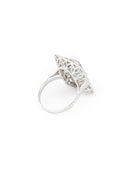 Bague Pavée en or blanc et diamants - Castafiore