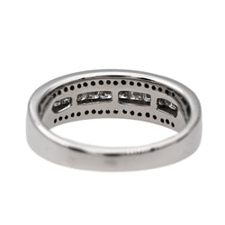 Bague Pavée en or blanc et diamants - Castafiore