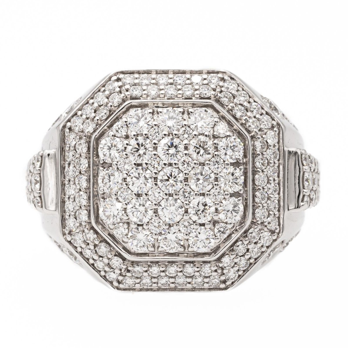 Bague Pavées diamants en or blanc - Castafiore