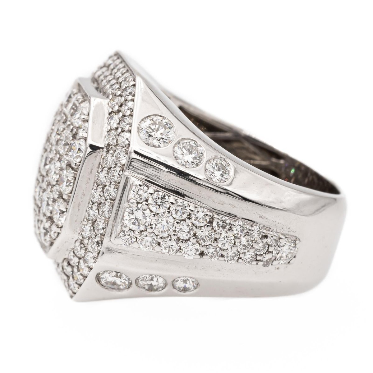 Bague Pavées diamants en or blanc - Castafiore