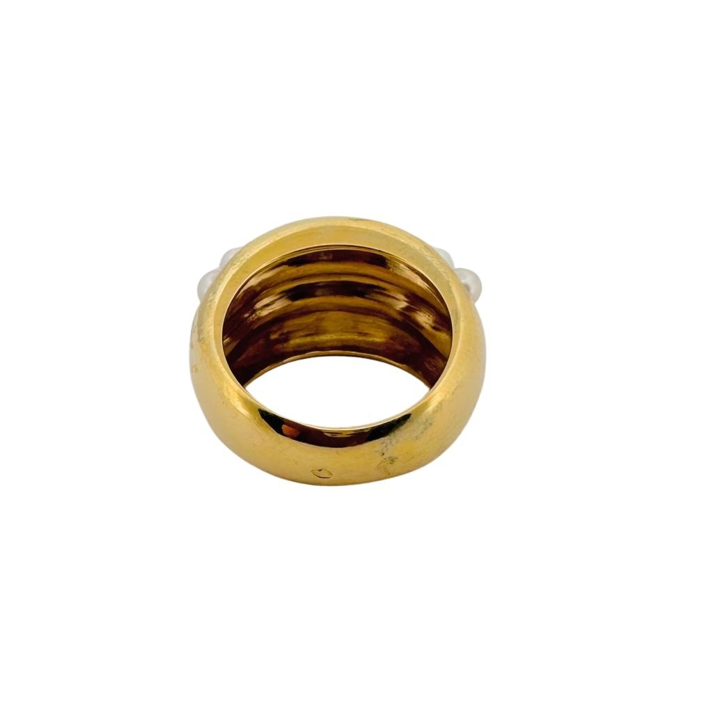 Bague "Persane" en or jaune et perles - Castafiore