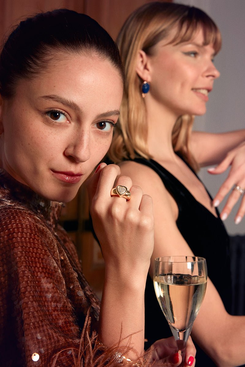 Bague PIAGET "Cœur" en or jaune et diamants - Castafiore