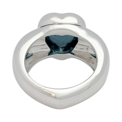Bague Piaget, "Coeur", or blanc et topaze - Castafiore