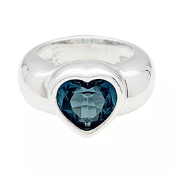 Bague Piaget, "Coeur", or blanc et topaze - Castafiore