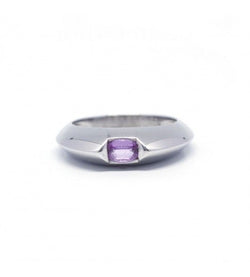 Bague PIAGET en or blanc et saphir rose - Castafiore