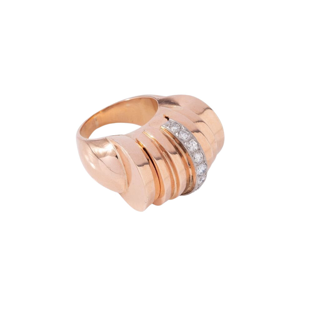 Bague PIAGET "Montre à secret" en or rose et diamants - Castafiore