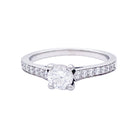 Bague PIAGET Solitaire "Limelight" platine et diamants. - Castafiore