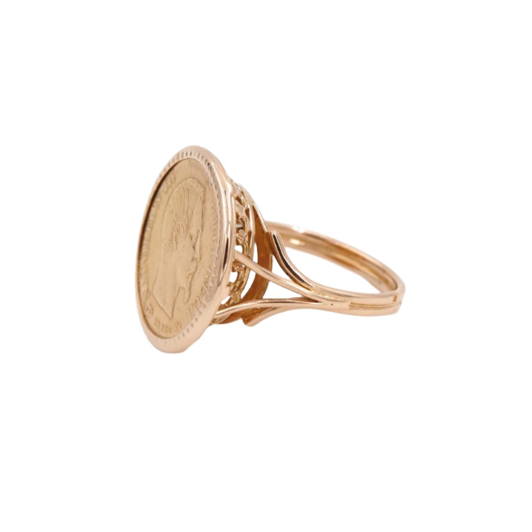 Bague Pièce Or jaune - Castafiore