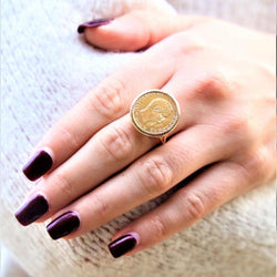 Bague Pièce Or jaune - Castafiore