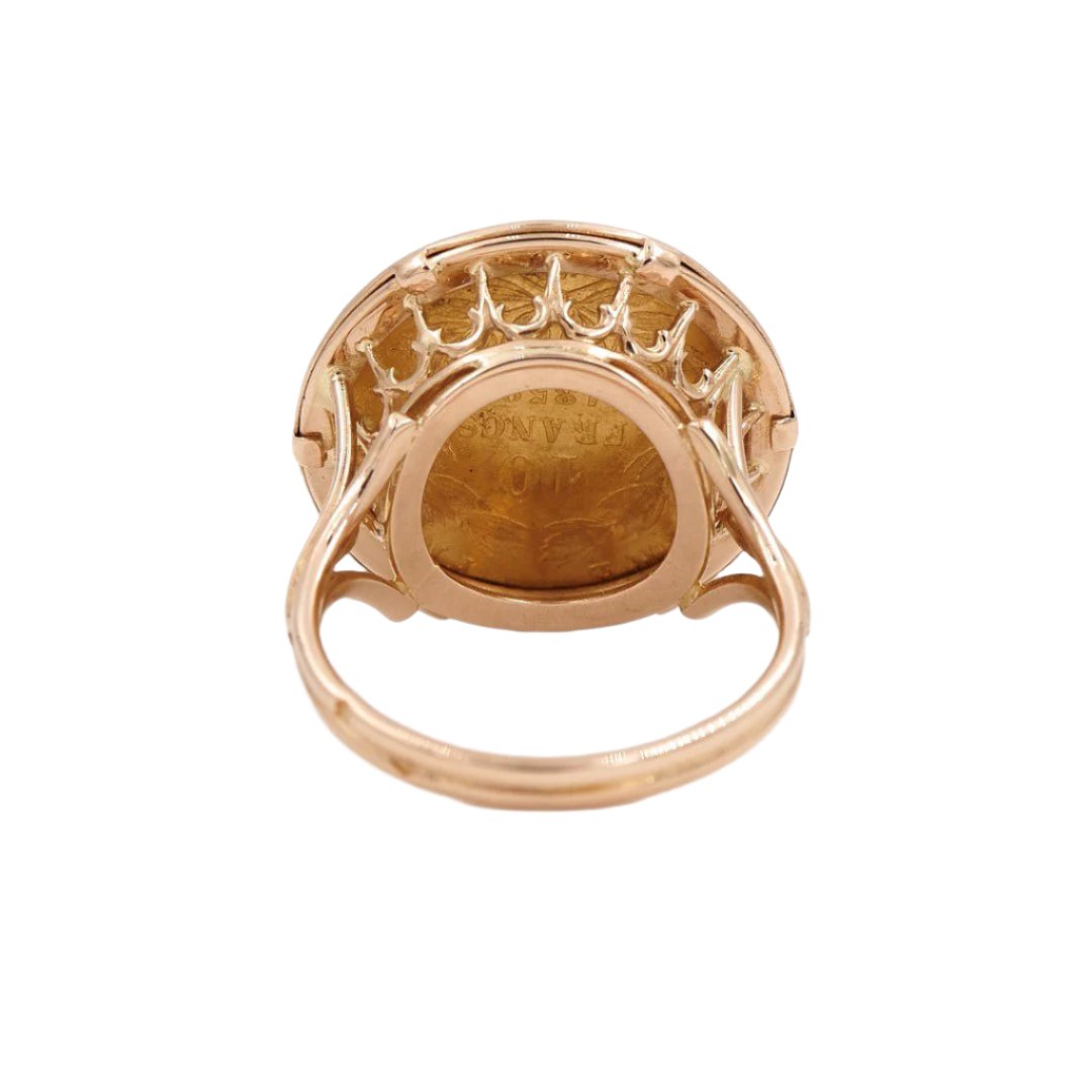 Monture Bague Louis Bague Napoleon 10 Francs Bague En Or Louis 10